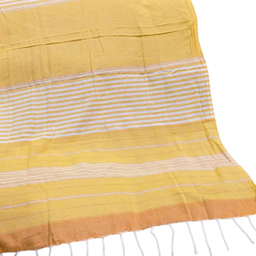 Πετσέτα Θαλάσσης Pestemal Βαμβακερή Yellow 90x180εκ. Summer tiempo 42-3170 (Ύφασμα: Βαμβάκι 100%, Χρώμα: Κίτρινο ) - SUMMER tiempo - 42-3170-yellow